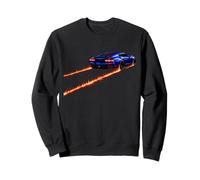 Azul Exótico Coche Fuego Pistas Racing Car Turbo Race Niños Niños Sudadera