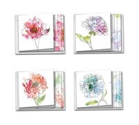 Azul flores gracias tarjeta de felicitación de broma, color 10 Assorted Blank Note Cards (MQ4627OCB-B3x4) 10 Assorted Blank Note Cards (MQ4627OCB-B3x4)