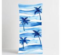 Azul Funda Almohada 90x30cm, NóRdico Largo Funda de Almohada para Dormir de Lado Cómoda, Fundas Cojines Terciopelo Suave y Transpirable con Cremallera Invisible para Sofa Decoracion Hogar E-3061