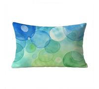 Azul Funda Cojin 70x50, Fundas Cojines 70 x 50 cm Suave Cómodo Absorbente del Sudor y Transpirable, Funda Cojin Sofa Cama Geometría para Personas Que Sudan con Facilidad Home Decoration BZTL-0387