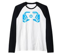 Azul Get The Picture? Fotografía Cámara Azul Gráfico Azul Camiseta Manga Raglan