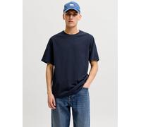 Azul Hombres Cotton Camiseta Liso XL EU