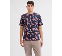 JACK & JONES Jjxmas AOP tee SS Crew Neck, Sky Captain, L