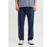 Azul Hombres Cotton/Linen Jogger Corte Relaxed S EU