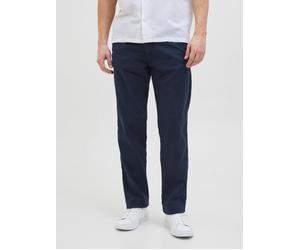 Azul Hombres Cotton/Linen Jogger Corte Relaxed S EU