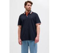 Azul Hombres Cotton Plus Size Polo Liso EU5XL US3XL EU