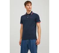 Azul Hombres Cotton Polo Liso XL EU