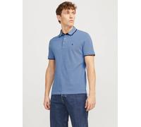 Azul Hombres Cotton Polo Liso XXL EU