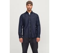 Azul Hombres Cotton Rdd Camisa Vaquera Corte Relaxed M EU