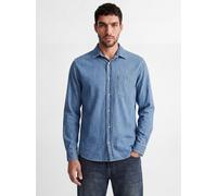 Azul Hombres Cotton Rdd Camisa Vaquera Corte Relaxed S EU