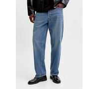 Azul Hombres Cotton/Recycled/Cotton Jjialex Jjcrew At 163 Noos Vaqueros De Corte Baggy 29/30 EU