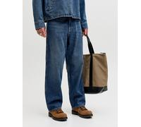 Azul Hombres Cotton/Recycled/Cotton Jjialex Jjnorrebro Akm 939 Vaqueros De Corte Baggy 29/30 EU