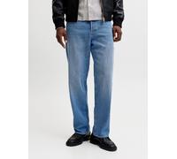 Azul Hombres Cotton/Recycled/Cotton Jjialex Jjoriginal At 044 Vaqueros De Corte Baggy 32/30 EU