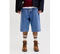 Azul Hombres Cotton/Recycled/Cotton Shorts Vaqueros Corte Extra Baggy XL EU