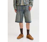Azul Hombres Cotton/Recycled/Cotton Shorts Vaqueros Corte Extra Baggy XL EU