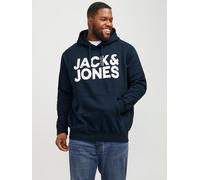 Azul Hombres Cotton/Recycled/Polyester/Cotton Plus Size Sudadera Con Capucha Logotipo EU4XL US2XL EU