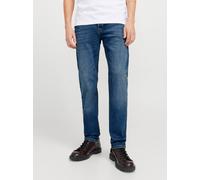 Azul Hombres Cotton/Recycled/Polyester/Polyester/Lyocell/Viscose/Elastane Jjimike Jjoriginal At 327 Vaqueros De Corte Tapered 30/32 EU