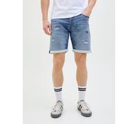Azul Hombres Cotton/Recycled/Polyester/Viscose/Recycled/Cotton/Elastane Shorts Vaqueros Corte Regular M EU