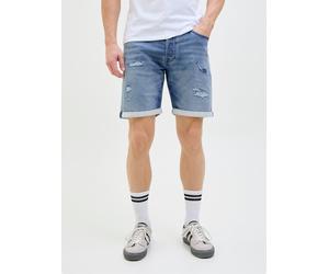 Azul Hombres Cotton/Recycled/Polyester/Viscose/Recycled/Cotton/Elastane Shorts Vaqueros Corte Regular M EU