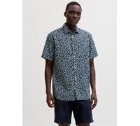 Azul Hombres Linen/Organic/Cotton/Cotton/Recycled/Cotton Camisa Corte Regular L EU