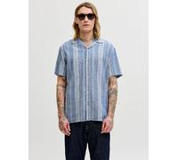 Azul Hombres Linen/Organic/Cotton/Cotton/Recycled/Cotton Camisa Corte Regular M EU