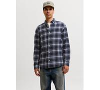 Azul Hombres Organic/Cotton Camisa Corte Regular XS EU