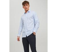 Azul Hombres Organic/Cotton Camisa Formal Corte Slim S EU