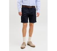 Azul Hombres Organic/Cotton/Cotton/Recycled/Cotton/Elastane Shorts Chinos Corte Regular S EU