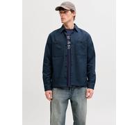 Azul Hombres Organic/Cotton/Linen Sobrecamisa Corte Regular XXL EU