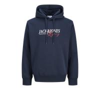 Azul Hombres Recycled/Polyester/Cotton Plus Size Sudadera Con Capucha EU7XL US5XL EU
