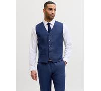 Azul Hombres Recycled/Polyester/Wool/Viscose/Elastane Jprsolaris Chalecos De Vestir Corte Slim 50 EU