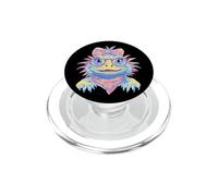 Azul Iguana Retrato Reptil Amante Gráfico Rosa Gafas PopSockets PopGrip para MagSafe