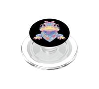 Azul Iguana Retrato Reptil Amante Gráfico Rosa Gafas PopSockets PopGrip para MagSafe