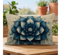 Azul Impermeable Funda Cojin 60x80cm Juego de 1, Fundas Cojines kdd-2157