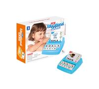 (Azul) Juguete de inteligencia para educación infantil temprana, cálculo matemático, ortografía y palabras