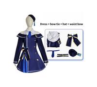 (Azul, L) Hatsune Miku Disfraz colorido de cosplay para escenario Juego de rol Fiesta popular de Halloween