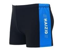 (Azul lago, 3XL) Bañador para hombre adulto, cintura elástica de tiro medio, color patchwork, repelente