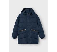 Name IT NKFMEMO Jacket Long TB, Chaqueta Acolchada Niñas, Dark Sapphire, 116