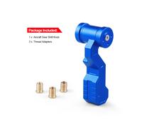 (Azul largo) M8 M10 M12 Juego de engranajes de aluminio para aviones Perilla de cambio de marchas Joystick para