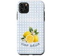 Azul Limón Gingham Cottagecore Italian Summer Ciao Bella Carcasa para iPhone 11 Pro MAX