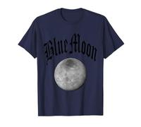 Azul Llena 2 Luna NUMEROLOGÍA 11 Dos Once Mujeres Hombres Camiseta