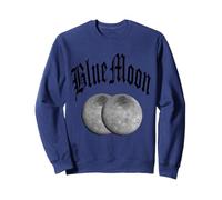 Azul Llena 2 Luna NUMEROLOGÍA 11 Dos Once Mujeres Hombres Sudadera