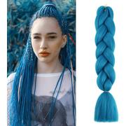 Azul Mar Extension Per Treccine Africane 24" Ombre Jumbo Treccia Extension Capelli Fibra Sintetica Treccia Di Scatola Crochet Twist Intrecciare
