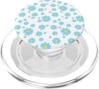 Azul Margarita Flor No me Olvides Primavera Patrón Floral PopSockets PopGrip para MagSafe