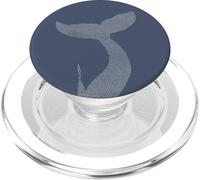 Azul Marino - Aleta de Ballena Orcas Rescate Mar Animal Ballena Océano PopSockets PopGrip para MagSafe