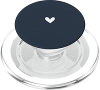 Azul Marino - Corazón Dibujado a Mano Simple Lindo Elegante PopSockets PopGrip para MagSafe