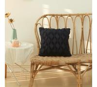 Azul marino Funda Almohada Geometría Bordado Fundas Cojines 30x50 cm 3D Protector Almohada para Sofa, Silla Patio Jardín Terraza Salón Dormitorio Interior/Exterior Otoño Decor, Regalos Mujeres 1L-14