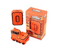 (Azul marino) Juguete robot de transformación Cultiva la creatividad Bloques de ensamblaje Juguete educativo