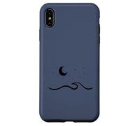 Azul Marino - Luna Surfing Playa Verano Olas Océano Carcasa para iPhone XS MAX