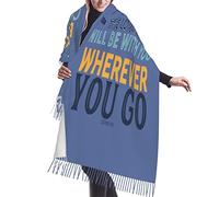 Azul Marino Mi Gracia Te Basta Versículo De Corintios Bufanda Largas Para Mujer Moda Chal Invierno Clásico Bufanda Con Borlas